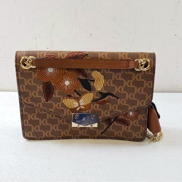 Karl Lagerfeld  Flower & Butterfly Crossbody Bag Certified Authentic 🔥EUC🔥 - Picture 12 of 16